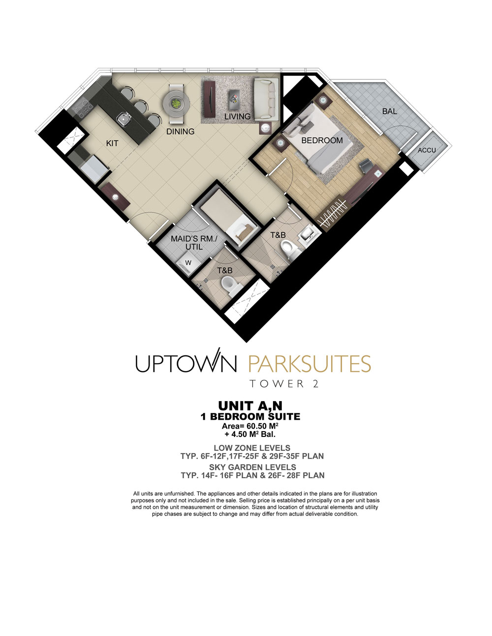 Uptown Parksuites Floor Plans